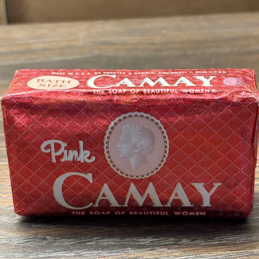 Vintage Camay Bar Soap Bath Size Pink USA Made Procter & Gamble